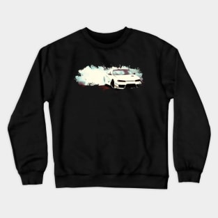 White Car Drift Crewneck Sweatshirt